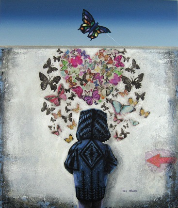 'Float Like a Butterfly' by artist Steve Johnston